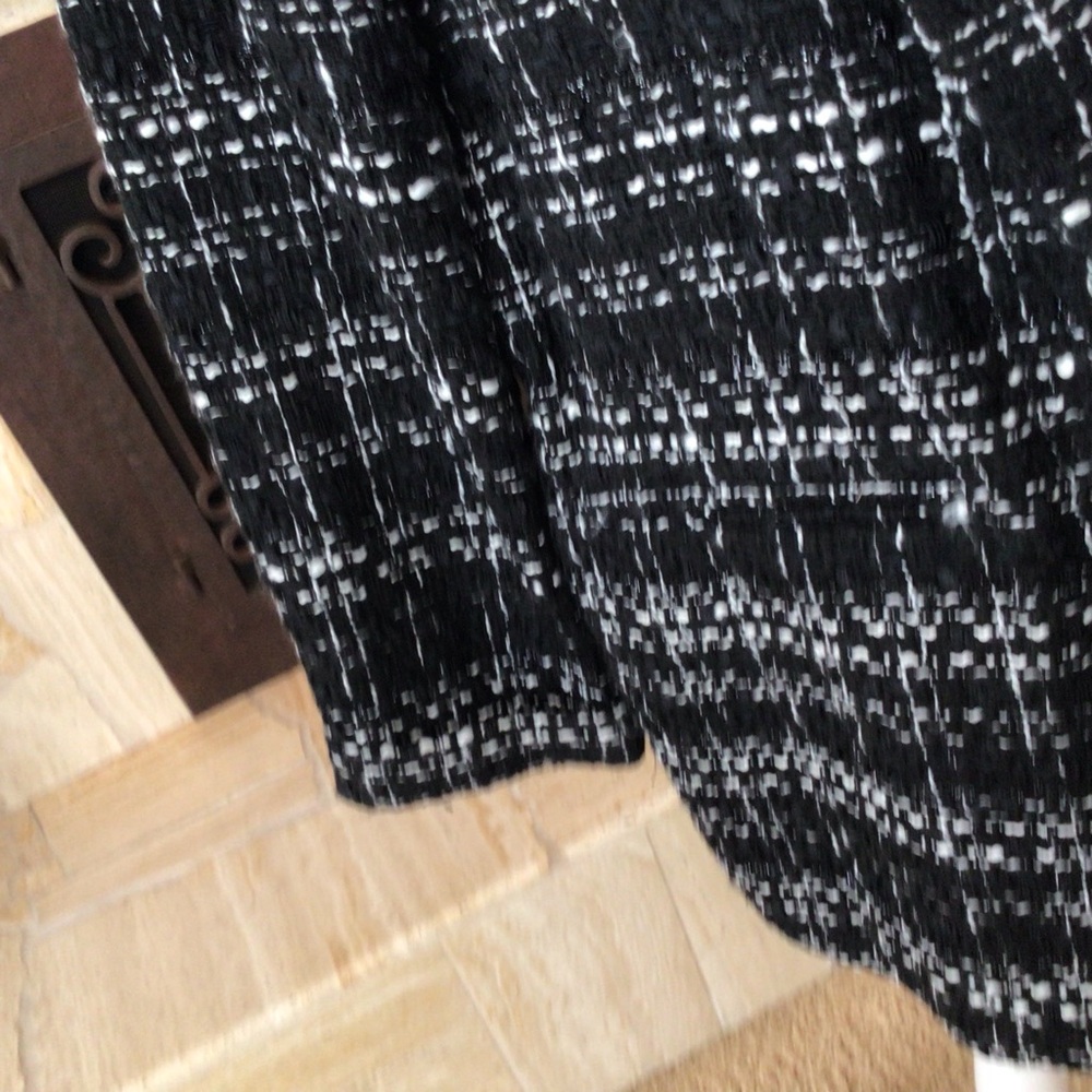 Nanette Lepore Women's Black and White Tweed Jacket - Picture 3 of 4